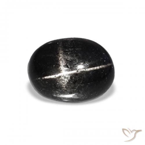 1.56ct ブラック スターディオプサイド, 楕円形, オペーク