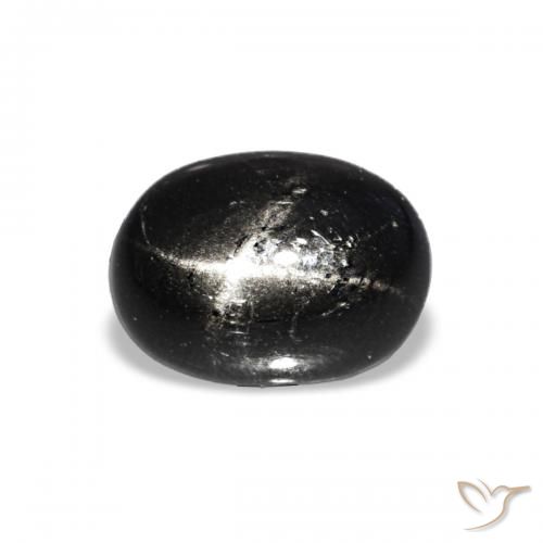 1.74ct ブラック スターディオプサイド, 楕円形, 透明