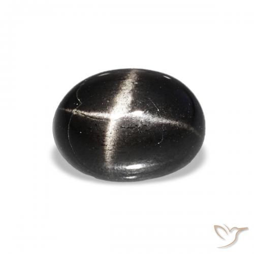 1.73ct ブラック スターディオプサイド, 楕円形, 透明