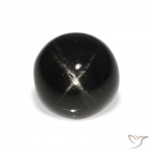 8.51ct 天然 ブラック スターディオプサイド, ラウンド, オペーク