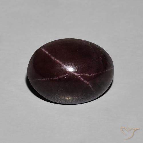8.83ct 天然 ダークレッド スターガーネット, 楕円形, オペーク
