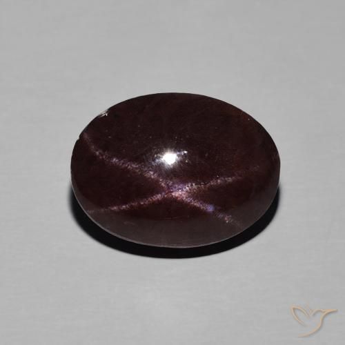 8.91ct 天然 ダークレッド スターガーネット, 楕円形, オペーク