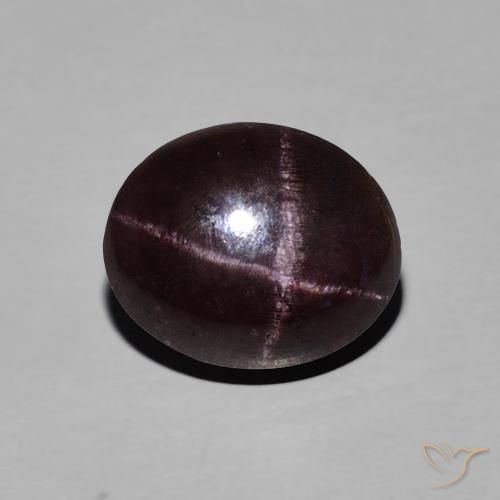 5.73ct 天然 マホガニーレッド スターガーネット, 楕円形, オペーク