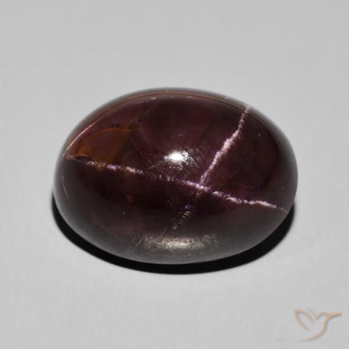 27.47ct 天然 ダークレッド スターガーネット, 楕円形, オペーク