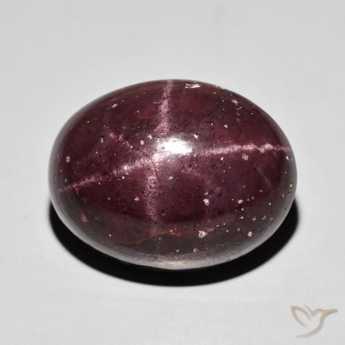 38.00ct 天然 マホガニーレッド スターガーネット, 楕円形, オペーク