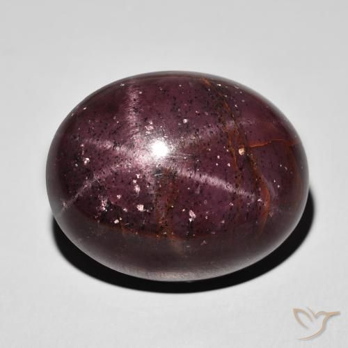 62.53ct 天然 ダークレッド スターガーネット, 楕円形, オペーク