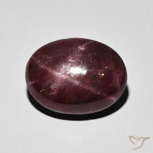 14.27ct 天然 ダークレッド スターガーネット, 楕円形, オペーク