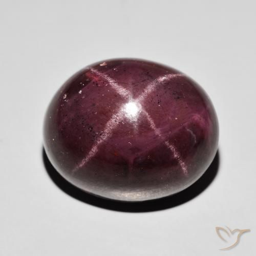 47.10ct 天然 ダークレッド スターガーネット, 楕円形, オペーク