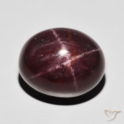 37.00ct 天然 ダークレッド スターガーネット, 楕円形, オペーク