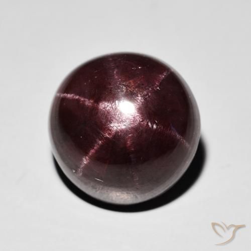 11.67ct 天然 マホガニーレッド スターガーネット, ラウンド, オペーク