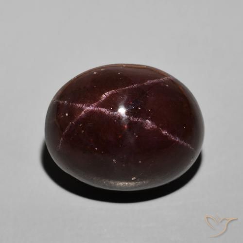 30.58ct 天然 ダークレッド スターガーネット, 楕円形, オペーク