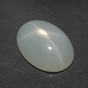 15.86カラットの天然クリームスタームーンストーン（20.6×15.2 mm・透明）