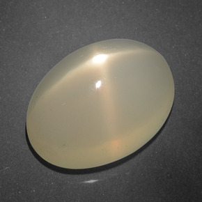 15.60カラットの天然クリームスタームーンストーン（18.1×13.3 mm・オーバルカット）