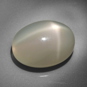 23.34カラットの天然クリームスタームーンストーン（20.3×15.2 mm・オーバルカット）