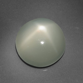 6.95カラットの天然クリームスタームーンストーン（12.36 mm・ラウンドカット）