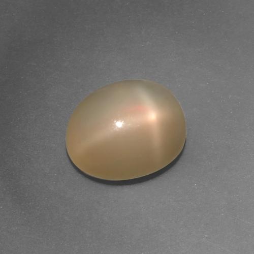 4.36カラットの天然ミディアムオレンジスタームーンストーン（11.2×9.2 mm・オーバルカット）