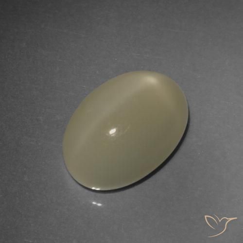 4.93ct 天然 アーシーブラウン スタームーンストーン, 楕円形, 半透明