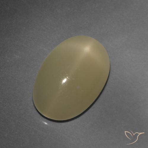 4.86ct 天然 薄いトルティーヤブラウン スタームーンストーン, 楕円形, 半透明