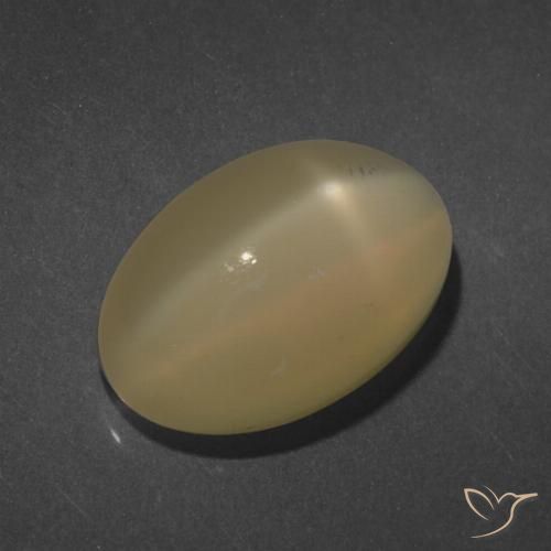 7.25ct 天然 茶色がかったオレンジ スタームーンストーン, 楕円形, 半透明
