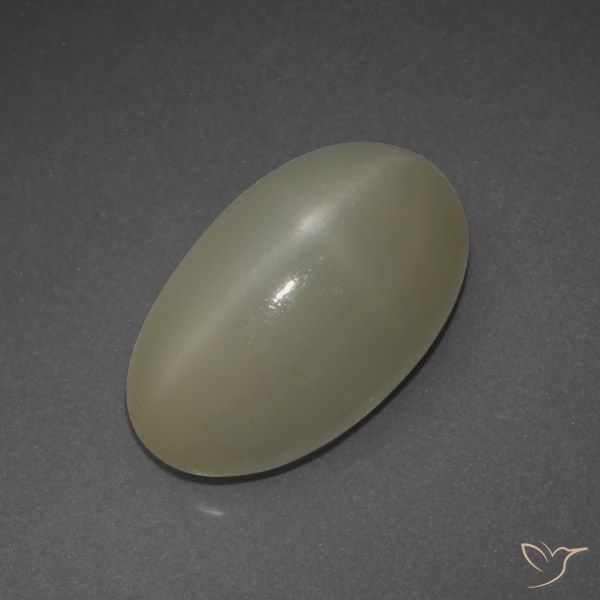 6.48ct 天然 薄いブラウン スタームーンストーン, 楕円形, 半透明