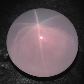 521.50カラットの天然ピンクスターローズクォーツ（46.9×44.7 mm・透明）