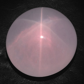 521.50カラットの天然ピンクスターローズクォーツ（46.9×44.7 mm・透明）