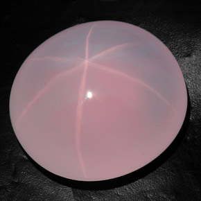 1313.00カラットの天然ピンクスターローズクォーツ（73.1×68.8 mm・透明）