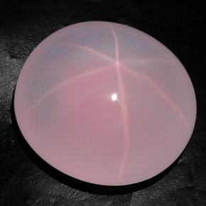 1313.00カラットの天然ピンクスターローズクォーツ（73.1×68.8 mm・透明）