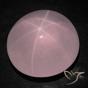 236.30ct 天然 ミディアムピンク スターローズクォーツ, 楕円形, 透明/半透明