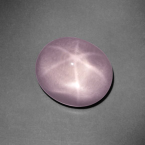 9.15カラットの天然ピンクスターローズクォーツ、オーバルカット、透明