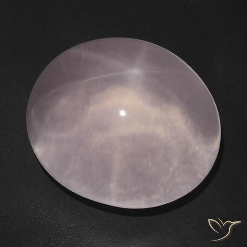 165.68ct 天然 ライトピンク スターローズクォーツ, 楕円形, 透明