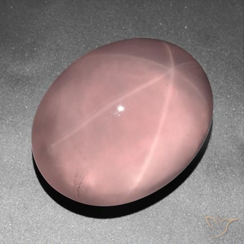 178.98ct 天然 ミディアムピンク スターローズクォーツ, 楕円形, 透明