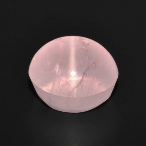 7.29カラットの天然ローズピンクスターローズクォーツ（11.3×11 mm・オーバルカット）