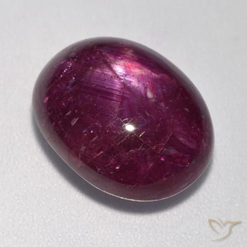 ルーススタールビー 17.49ct 赤みがかったパープル スタールビー