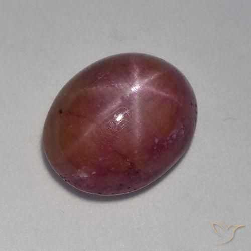 11.48ct 天然 赤みがかったパープル スタールビー, 楕円形, オペーク