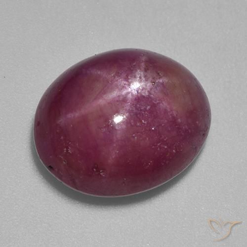 12.45ct 天然 プラムパープル スタールビー, 楕円形, オペーク