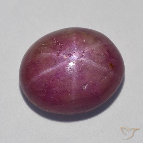 12.55ct 天然 ミディアムパープル スタールビー, 楕円形, オペーク