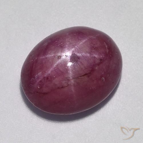 10.57ct 天然 ミディアムダークパープル スタールビー, 楕円形, オペーク