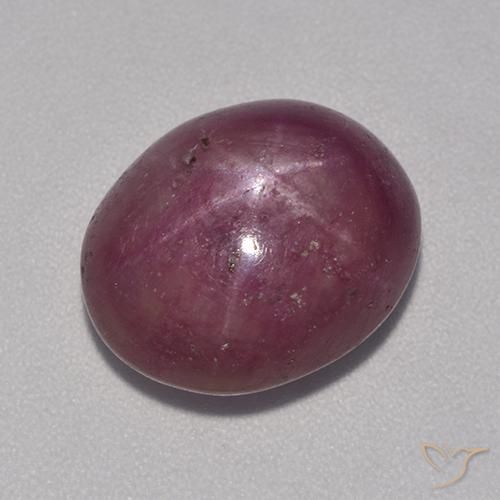 10.86ct 天然 プラムパープル スタールビー, 楕円形, オペーク