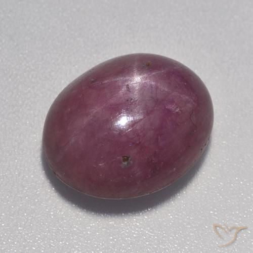 9.03ct 天然 プラムパープル スタールビー, 楕円形, オペーク