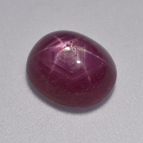 4.59カラットの天然ラズベリーレッドスタールビー（9.9×8.5 mm・オーバルカット）