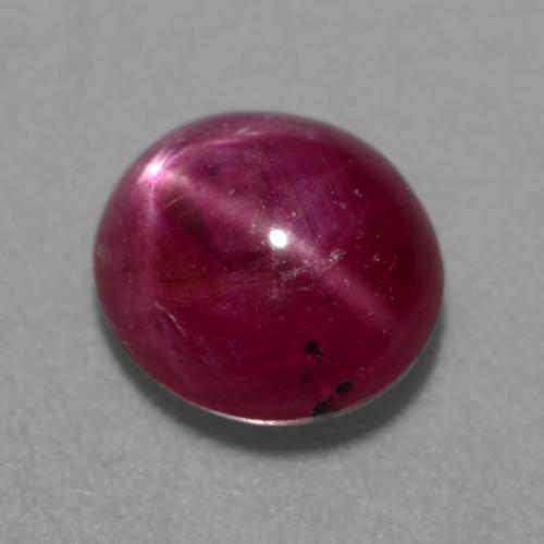 2.71カラットの天然ミディアムダークパープルスタールビー（7.7×7.1 mm・オーバルカット）