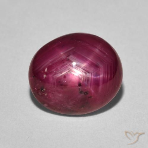 4.40ct 天然 ディープレッド スタールビー, 楕円形, オペーク