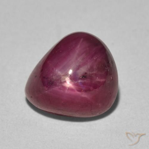 4.42ct 天然 濃いレッドワイン スタールビー, 洋梨の形, オペーク