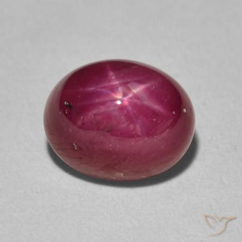 4.69ct 天然 ディープレッド スタールビー, 楕円形, オペーク