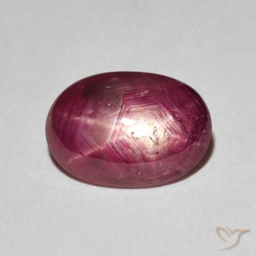 3.19ct 天然 ディープレッド スタールビー, 楕円形, オペーク