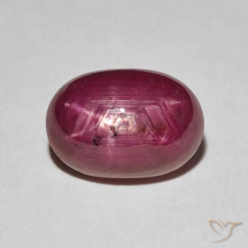 3.84ct 天然 ジャム・レッド スタールビー, 楕円形, オペーク
