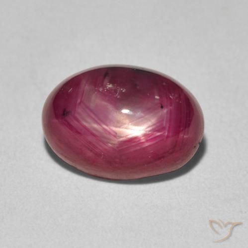 3.77ct 天然 ディープレッド スタールビー, 楕円形, オペーク