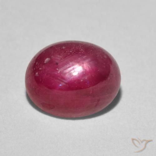 3.24ct 天然 ピンクがかったレッド スタールビー, 楕円形, オペーク