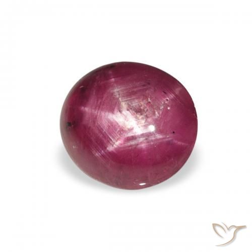 2.50ct 天然 Medium Light-Purple スタールビー, 楕円形, オペーク